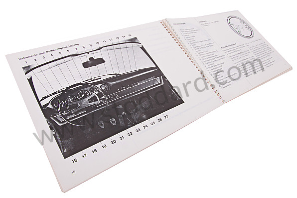 WKD461810 - USER AND TECHNICAL MANUAL FOR YOUR VEHICLE IN GERMAN 911 E 1970 for Porsche 
