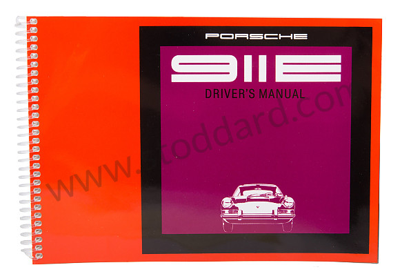 WKD461820 - USER AND TECHNICAL MANUAL FOR YOUR VEHICLE IN ENGLISH 911 E 1970 for Porsche 
