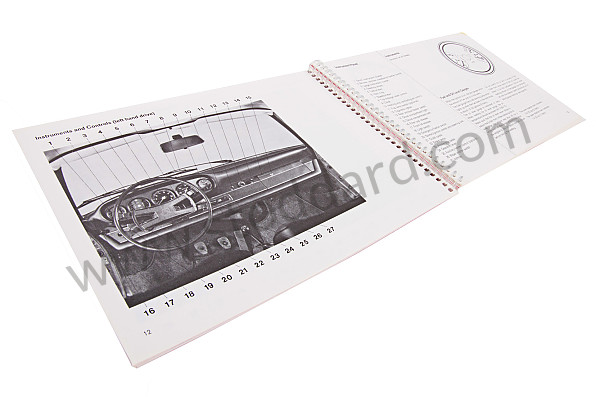 WKD461920 - USER AND TECHNICAL MANUAL FOR YOUR VEHICLE IN ENGLISH 911 S 1970 for Porsche 