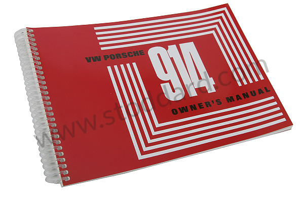WKD462020 - USER AND TECHNICAL MANUAL FOR YOUR VEHICLE IN ENGLISH 914 1970 for Porsche 
