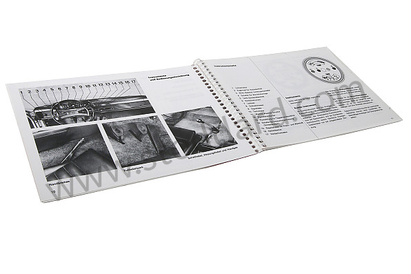 WKD462110 - USER AND TECHNICAL MANUAL FOR YOUR VEHICLE IN GERMAN 914-6 1970 for Porsche 