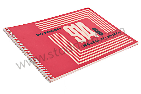 WKD462130 - USER AND TECHNICAL MANUAL FOR YOUR VEHICLE IN FRENCH 914-6 1970 for Porsche 