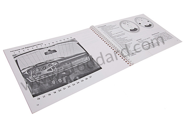 WKD462310 - USER AND TECHNICAL MANUAL FOR YOUR VEHICLE IN GERMAN 911 T 1971 for Porsche 