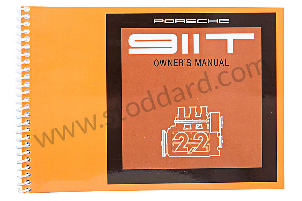 WKD462320 - USER AND TECHNICAL MANUAL FOR YOUR VEHICLE IN ENGLISH 911 T 1971 for Porsche 