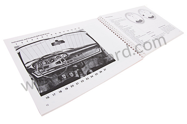 WKD462320 - USER AND TECHNICAL MANUAL FOR YOUR VEHICLE IN ENGLISH 911 T 1971 for Porsche 
