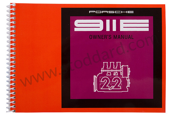 WKD462420 - 1971 911e Driver's Owners Manual, Factory Reprint, As Original for Porsche 