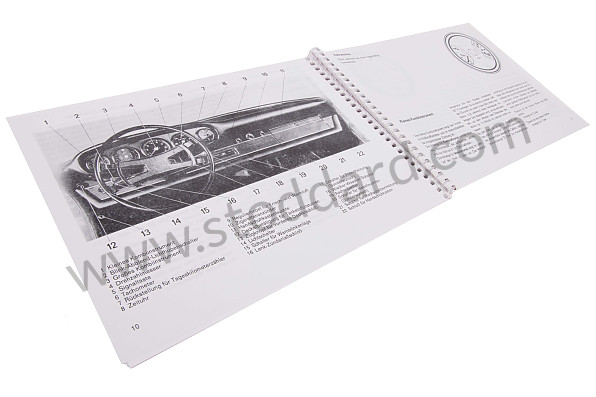 WKD462510 - USER AND TECHNICAL MANUAL FOR YOUR VEHICLE IN GERMAN 911 S 1971 for Porsche 