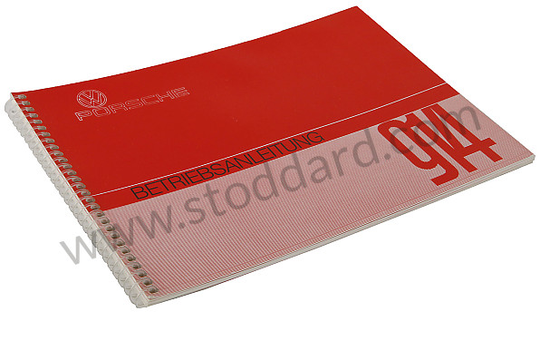 WKD462610 - USER AND TECHNICAL MANUAL FOR YOUR VEHICLE IN GERMAN 914 1971 for Porsche 