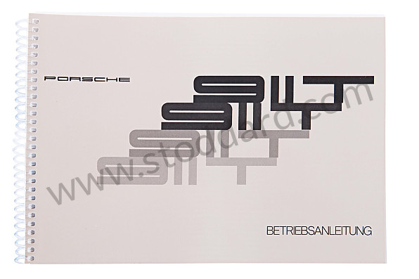 WKD462810 - USER AND TECHNICAL MANUAL FOR YOUR VEHICLE IN GERMAN 911 T 1972 for Porsche 