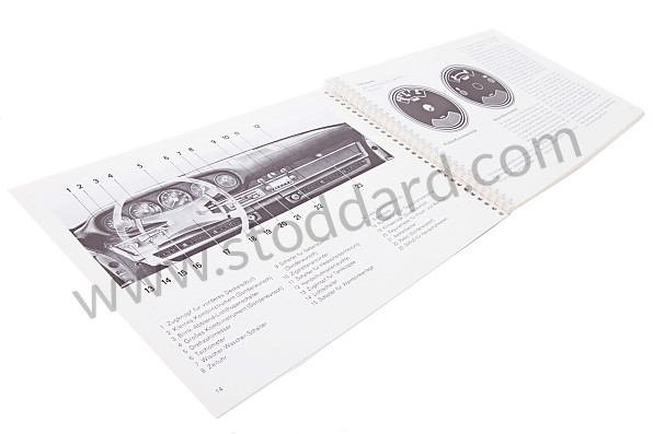 WKD462810 - USER AND TECHNICAL MANUAL FOR YOUR VEHICLE IN GERMAN 911 T 1972 for Porsche 