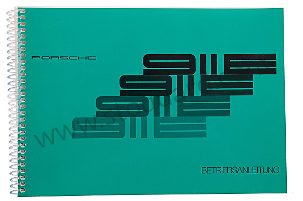 WKD462910 - USER AND TECHNICAL MANUAL FOR YOUR VEHICLE IN GERMAN 911 E 1972 for Porsche 