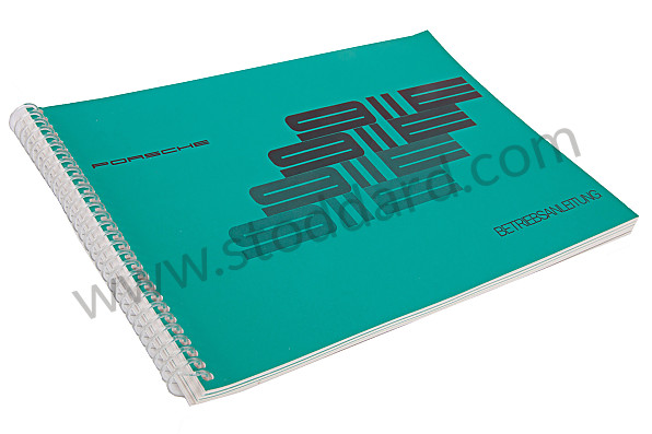 WKD462910 - USER AND TECHNICAL MANUAL FOR YOUR VEHICLE IN GERMAN 911 E 1972 for Porsche 