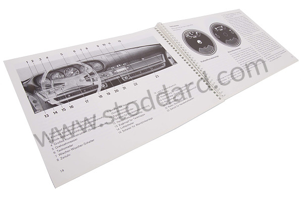 WKD462910 - USER AND TECHNICAL MANUAL FOR YOUR VEHICLE IN GERMAN 911 E 1972 for Porsche 
