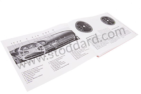 WKD463010 - USER AND TECHNICAL MANUAL FOR YOUR VEHICLE IN GERMAN 911S 1972 for Porsche 