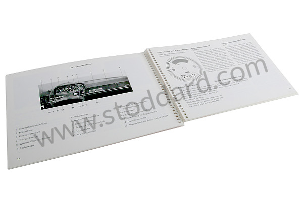 WKD463110 - USER AND TECHNICAL MANUAL FOR YOUR VEHICLE IN GERMAN 914 1972 for Porsche 