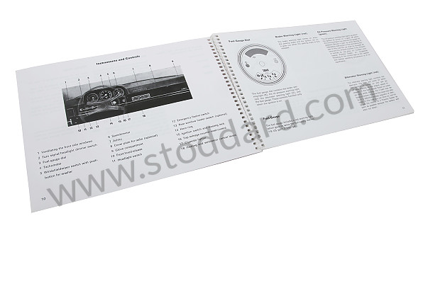 WKD463120 - USER AND TECHNICAL MANUAL FOR YOUR VEHICLE IN ENGLISH 914 1972 for Porsche 
