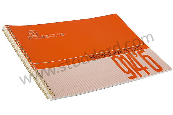 WKD463210 - USER AND TECHNICAL MANUAL FOR YOUR VEHICLE IN GERMAN 914-6 1972 for Porsche 
