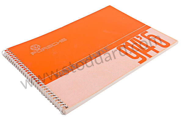 WKD463230 - USER AND TECHNICAL MANUAL FOR YOUR VEHICLE IN FRENCH 914-6 1972 for Porsche 