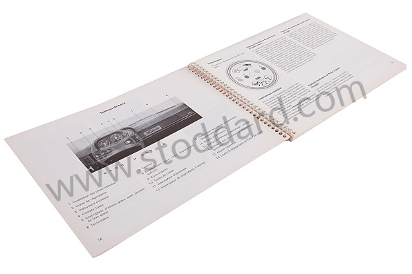 WKD463230 - USER AND TECHNICAL MANUAL FOR YOUR VEHICLE IN FRENCH 914-6 1972 for Porsche 