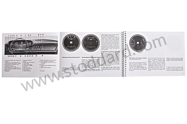 WKD465130 - USER AND TECHNICAL MANUAL FOR YOUR VEHICLE IN FRENCH 911 /74 911 CARRERA for Porsche 