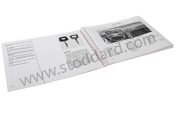 WKD465210 - USER AND TECHNICAL MANUAL FOR YOUR VEHICLE IN GERMAN 914 1974 for Porsche 