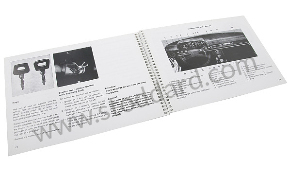 WKD465220 - USER AND TECHNICAL MANUAL FOR YOUR VEHICLE IN ENGLISH 914 1974 for Porsche 