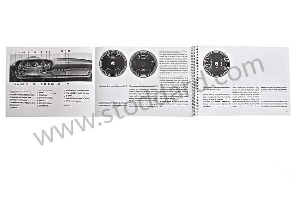 WKD465930 - USER AND TECHNICAL MANUAL FOR YOUR VEHICLE IN FRENCH 911 /75 911 CARRERA for Porsche 