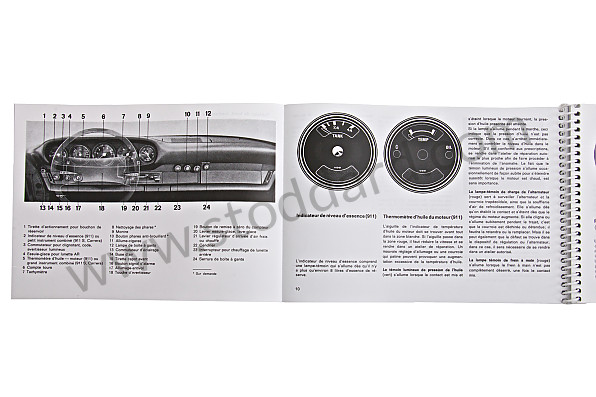 WKD465930 - USER AND TECHNICAL MANUAL FOR YOUR VEHICLE IN FRENCH 911 /75 911 CARRERA for Porsche 