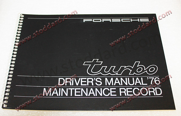 WKD467020 - Owners Drivers Manual For 1976 911 Turbo for Porsche 