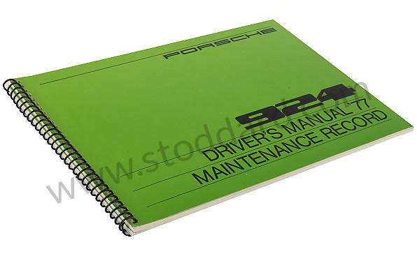 WKD467320 - USER AND TECHNICAL MANUAL FOR YOUR VEHICLE IN ENGLISH 924 1977 for Porsche 