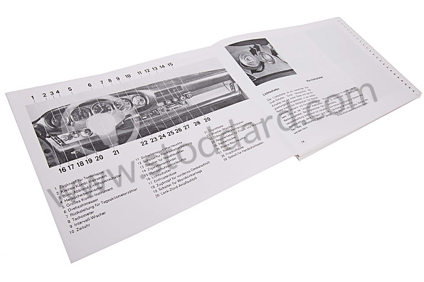 WKD467710 - USER AND TECHNICAL MANUAL FOR YOUR VEHICLE IN GERMAN 911 SC 1978 for Porsche 