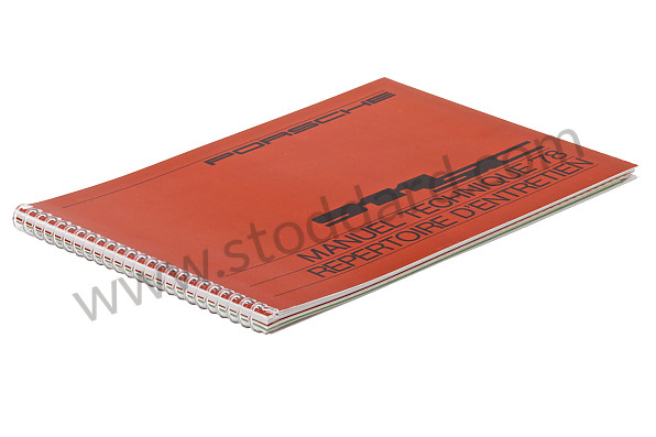 WKD467730 - USER AND TECHNICAL MANUAL FOR YOUR VEHICLE IN FRENCH 911 SC 1978 for Porsche 