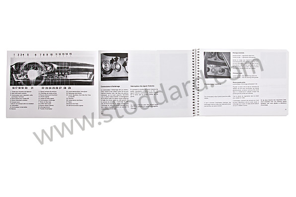 WKD467730 - USER AND TECHNICAL MANUAL FOR YOUR VEHICLE IN FRENCH 911 SC 1978 for Porsche 