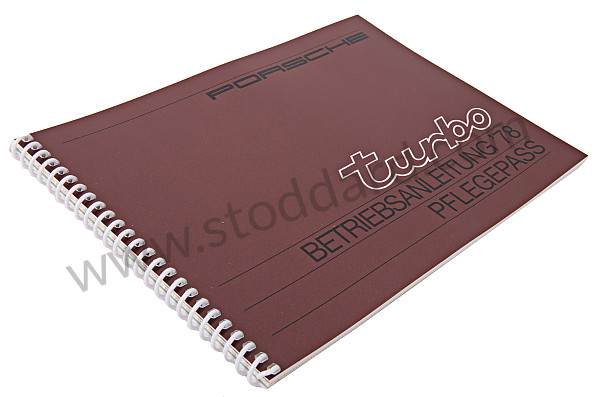 WKD467810 - USER AND TECHNICAL MANUAL FOR YOUR VEHICLE IN GERMAN 911 TURBO  1978 for Porsche 