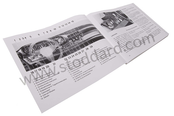 WKD467810 - USER AND TECHNICAL MANUAL FOR YOUR VEHICLE IN GERMAN 911 TURBO  1978 for Porsche 