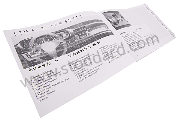 WKD468110 - USER AND TECHNICAL MANUAL FOR YOUR VEHICLE IN GERMAN 911 SC  1979 for Porsche 