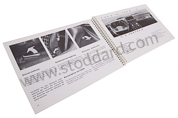 WKD468210 - USER AND TECHNICAL MANUAL FOR YOUR VEHICLE IN GERMAN 924 TURBO 1979 for Porsche 