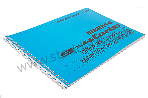 WKD468220 - USER AND TECHNICAL MANUAL FOR YOUR VEHICLE IN ENGLISH 924 TURBO 1979 for Porsche 
