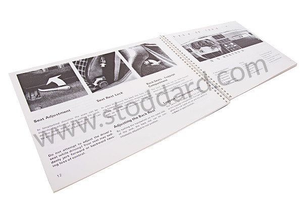 WKD468220 - USER AND TECHNICAL MANUAL FOR YOUR VEHICLE IN ENGLISH 924 TURBO 1979 for Porsche 