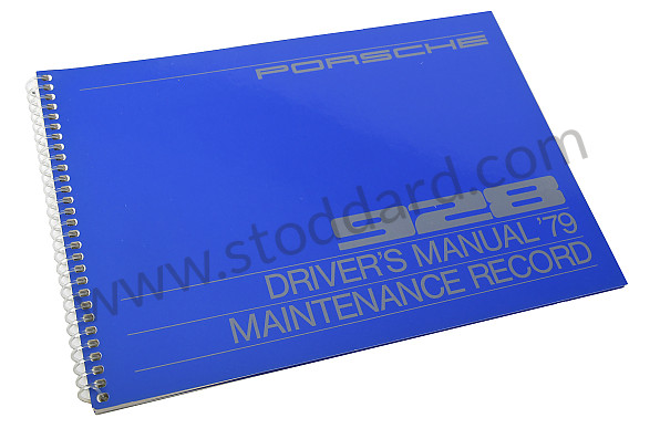 WKD468320 - USER AND TECHNICAL MANUAL FOR YOUR VEHICLE IN ENGLISH 928 1979 for Porsche 