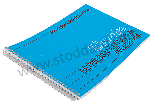 WKD468410 - USER AND TECHNICAL MANUAL FOR YOUR VEHICLE IN GERMAN 911 TURBO  1979 for Porsche 