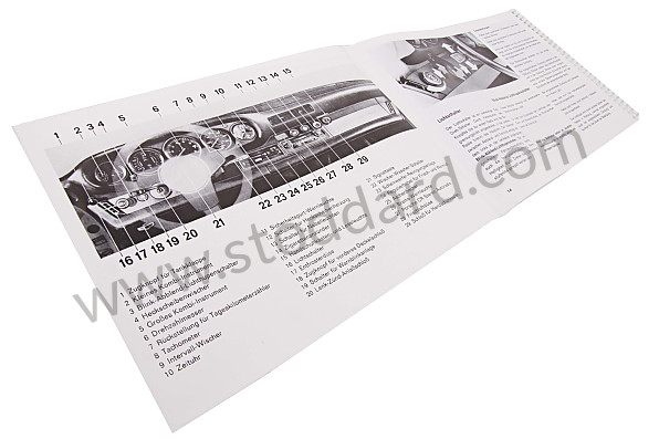 WKD468410 - USER AND TECHNICAL MANUAL FOR YOUR VEHICLE IN GERMAN 911 TURBO  1979 for Porsche 