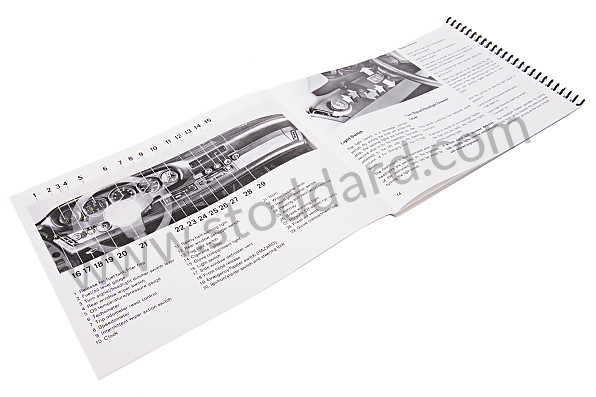 WKD468420 - USER AND TECHNICAL MANUAL FOR YOUR VEHICLE IN ENGLISH 911 TURBO  1979 for Porsche 