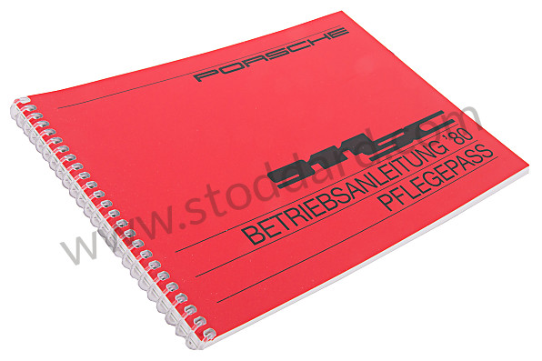 WKD468610 - USER AND TECHNICAL MANUAL FOR YOUR VEHICLE IN GERMAN 911 SC 1980 for Porsche 