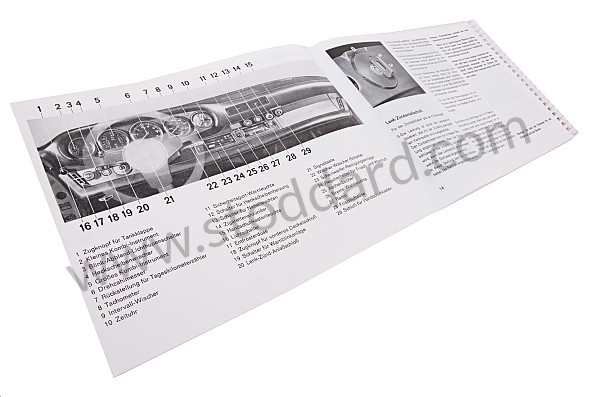 WKD468610 - USER AND TECHNICAL MANUAL FOR YOUR VEHICLE IN GERMAN 911 SC 1980 for Porsche 