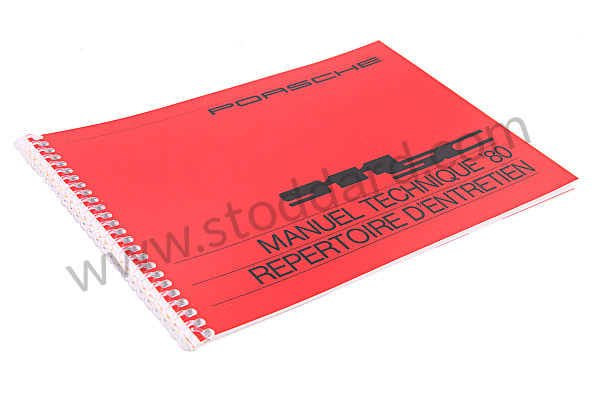 WKD468630 - USER AND TECHNICAL MANUAL FOR YOUR VEHICLE IN FRENCH 911 SC 1980 for Porsche 