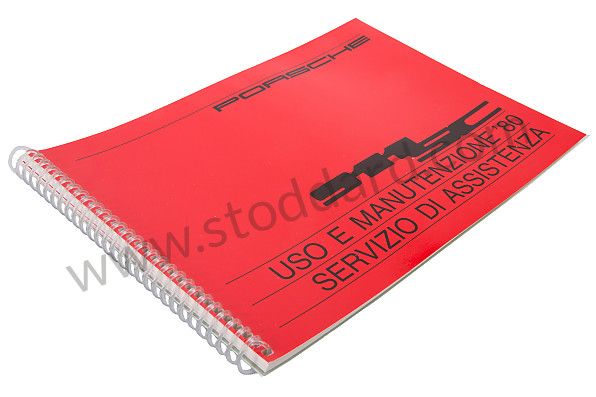 WKD468640 - USER AND TECHNICAL MANUAL FOR YOUR VEHICLE IN ITALIAN 911 SC 1980 for Porsche 