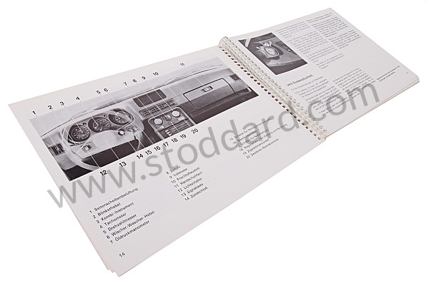 WKD468710 - USER AND TECHNICAL MANUAL FOR YOUR VEHICLE IN GERMAN 924 TURBO 1980 for Porsche 