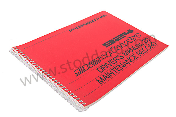 WKD468720 - USER AND TECHNICAL MANUAL FOR YOUR VEHICLE IN ENGLISH 924 TURBO 1980 for Porsche 