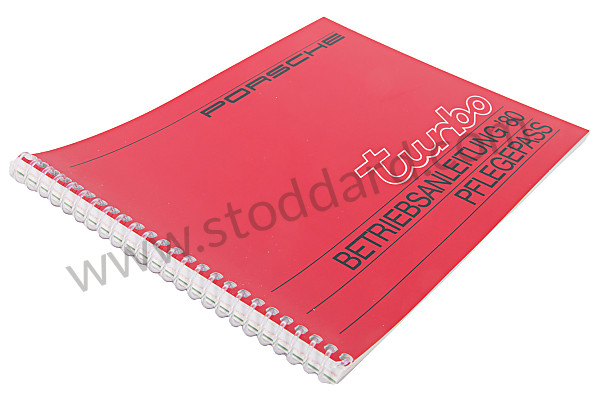 WKD468810 - USER AND TECHNICAL MANUAL FOR YOUR VEHICLE IN GERMAN 911 TURBO  1980 for Porsche 